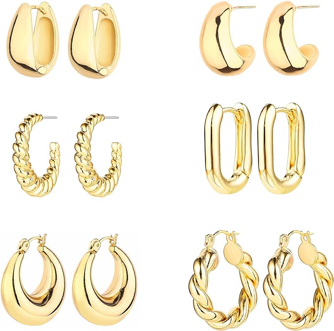 +MIA 6 PACK HOOP EARINGS