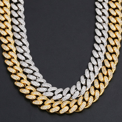 12mm Pave Cuban link chain & Bracelet